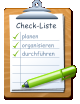 Check-Liste planen organisieren durchfhren